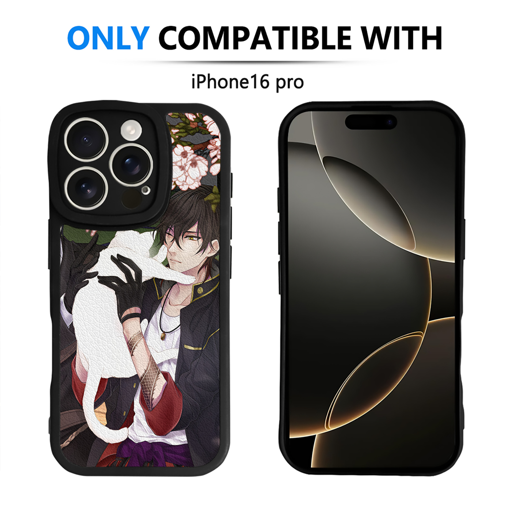 （画像用） 刀剣乱舞 Touken Ranbu 【iPhone 16シリーズ対応】シリコンスマホケース（レザー調） 材質：シリコン